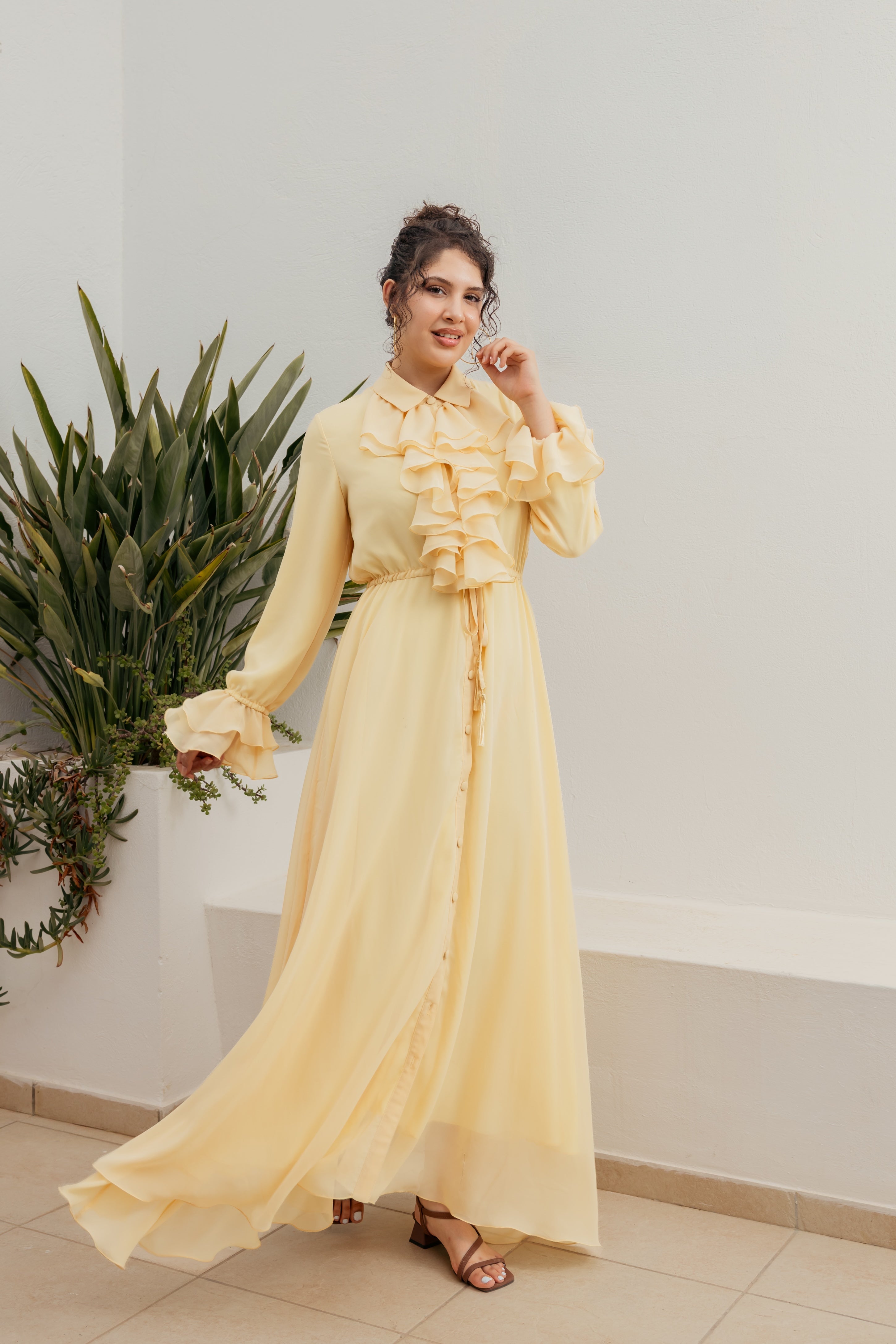 Robe Perla Jaune